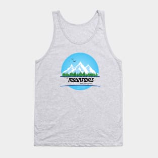 The Mountains are Calling Me Tank Top